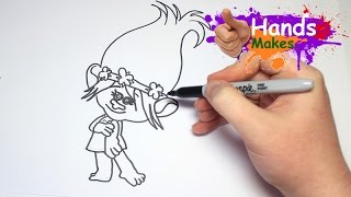 Easy How To Draw Trolls Movie Characters  For Kids screenshot 5
