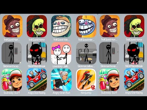 Stickman Jailbreak vs Troll Face Meme Quest Funniest Compilation 2018 