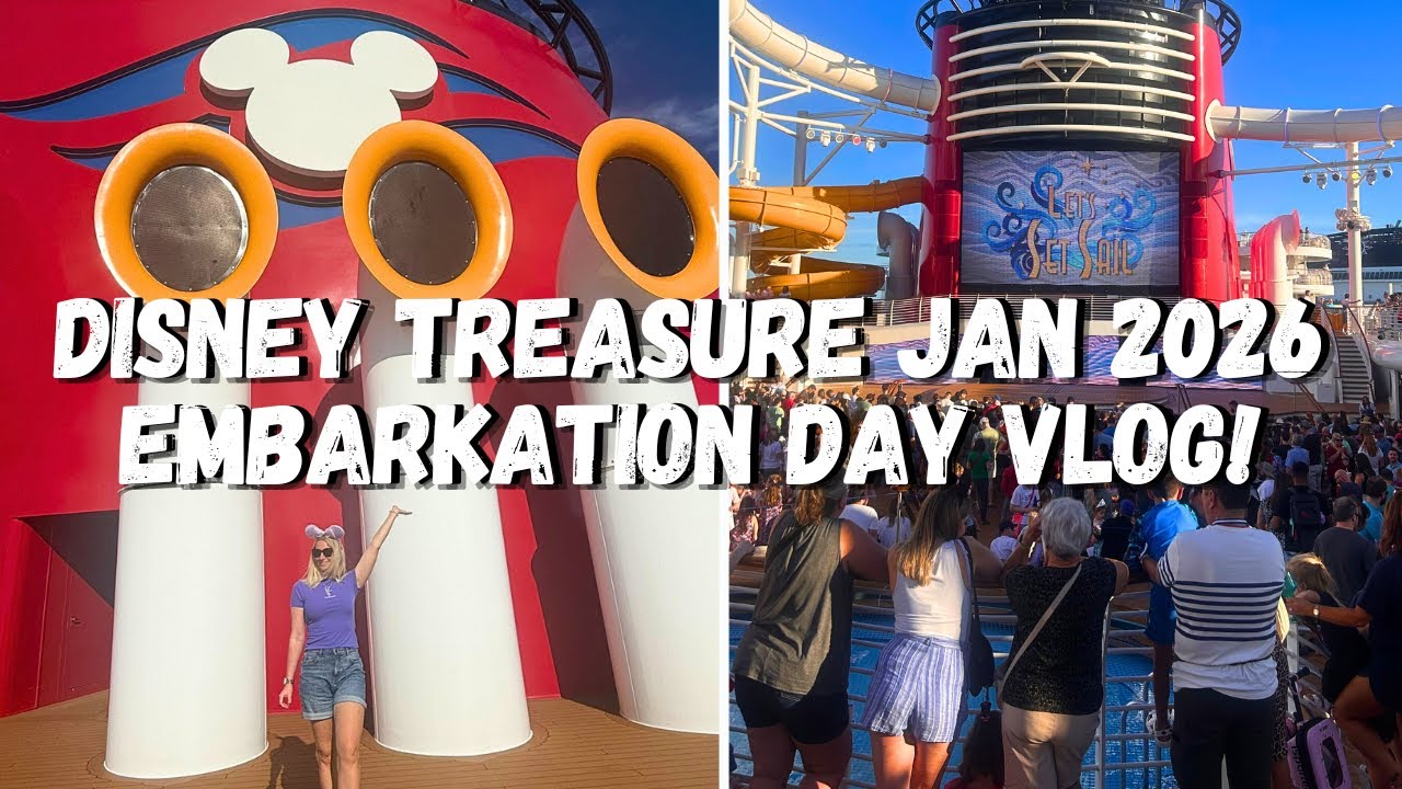 Embarkation Day on the Disney Treasure - Jan 2026 at Port Canaveral - 2026 Trip, Day 4🛳️