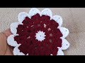 🌼💃 Crochet Flower Coster pattern  woolen Cup Coster  tea Coster  Coster design  @SantoshAllArt