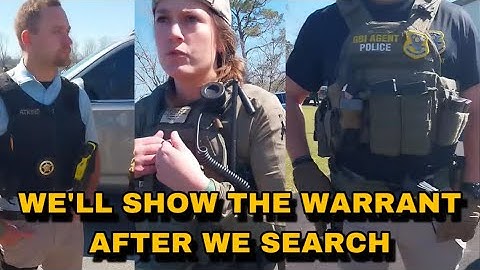Bureau Agents Search First Show Warrant Later