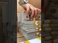 Organizing $250,000 cash… one stack at a time 💵