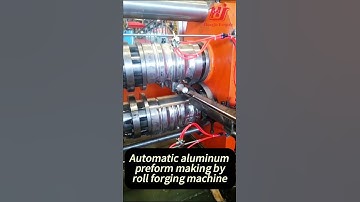 Quick aluminum preform making by Hongjie roll forging machine #forging #rollforging #metalforming