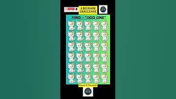 "Only Geniuses Can Find Odd One in 6 Seconds! 🤯🔥 #Challenge"