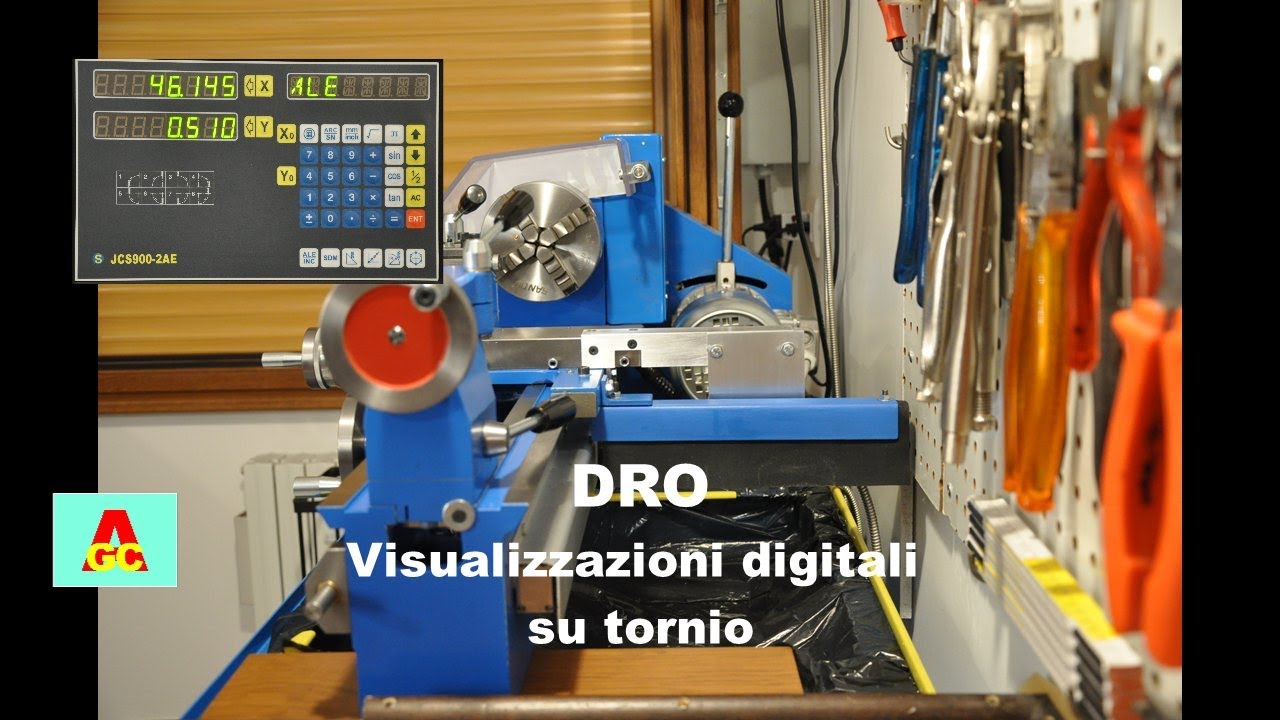 DRO Visualizzazioni digitali su tornio