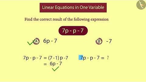 Solving Linear Equations in one variable: Part 2 | Part3/3 | English | Class8