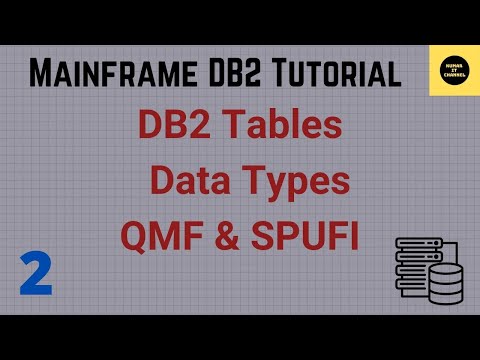 Tables - Data Types -QMF & SPUFI in DB2 -Mainframe DB2 Tutorial Part 2 (Volume Revised)