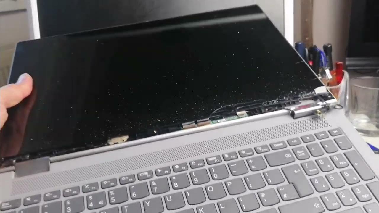 lenovo-flex-5-ideapad-how-to-remove-damaged-screen-touch-pad-and-a
