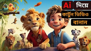 এআই দিয়ে কার্টুন ভিডিও তৈরি করে ইনকাম | How To Make Cartoon Animation Video | Ai Video Generator