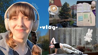 [Vlog]ೃ⁀➷ моя пятница и выходные:: учёба, корейский, пилатес, саморазвитие 🐢