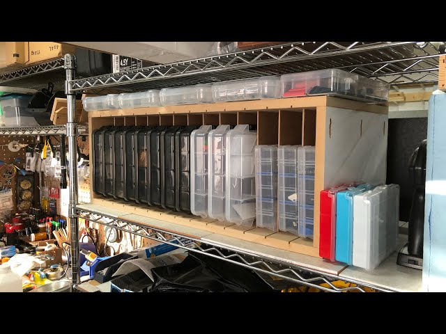 Plano fishing box storage shelf 