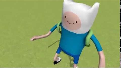Dancing Animation - finn from adventures time "with blender"