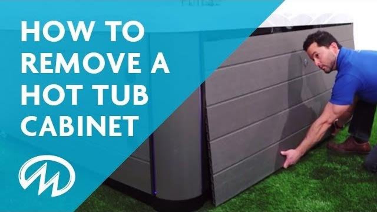 How To Remove A Hot Tub Cabinet Youtube