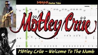Welcome To The Numb - Motley Crue - Guitar + Bass TABS Lesson