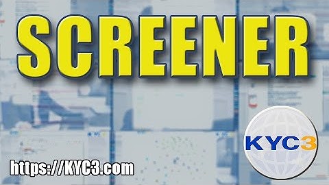 KYC3 training/demo 5 - Batch Sanction & PEP screening with KYC3 Pro