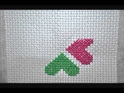 how to start a cross stitch pattern with a stencil youtube cross stitching graph paper