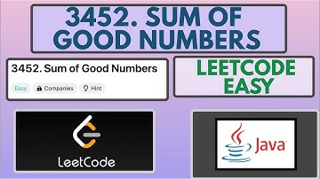 Leetcode | 3452. Sum of Good Numbers | Easy | Java Solution