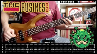 THE BUSINESS - Real enemy (bass cover w/Tabs & lyrics)