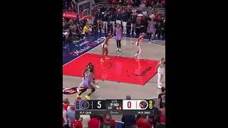 Oh my Zandalasini 🤩Cecilia knocks down her second three pointer while beating the clock #subscribe