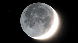 Earthshine timelapse