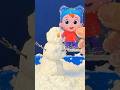 Do you wanna build a SNOWMAN with Jill &amp; Baby John? ☃️ Make Your Own Little Angel Snow #kids #shorts
