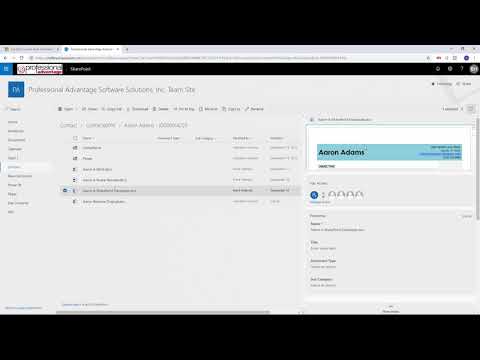 1Staff Unified Interface - Office 365 SharePoint Document Storage