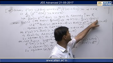 JEE Advanced 2017 Mathematics Solution Q. 45 (Paper-2) Code-9
