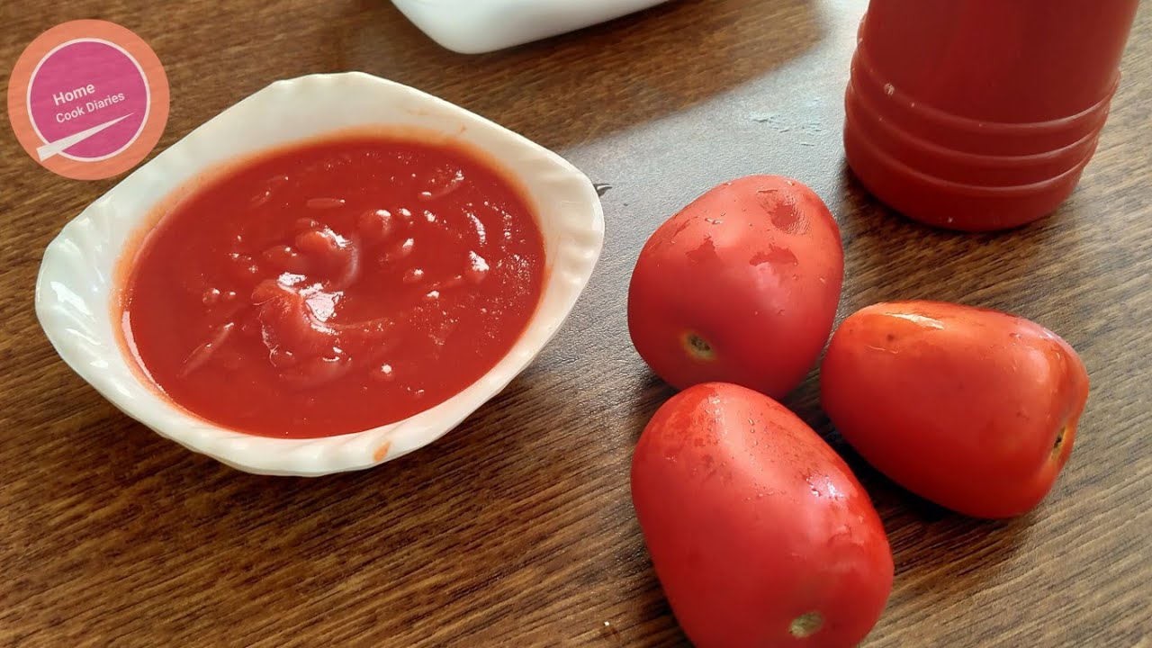 Very Easy Homemade Ketchup Recipe by Home Cook Diaries (Ramzan Special