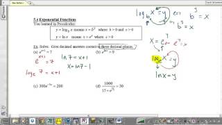 5 4 Exponential and Logarithmic Functions