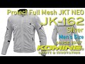 KOMINE コミネ JK-162 Protect Full Mesh Jacket NEO, Silver / JK-162 プロテクトフルメッシュジャケットネオ, シルバー