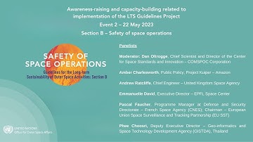 LTS Guidelines Project Virtual Event Series – Event 2: Section B (22 May 2023)