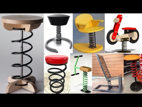 Spring furniture design ideas /  Coil Spring Furniture and Decor Ideas