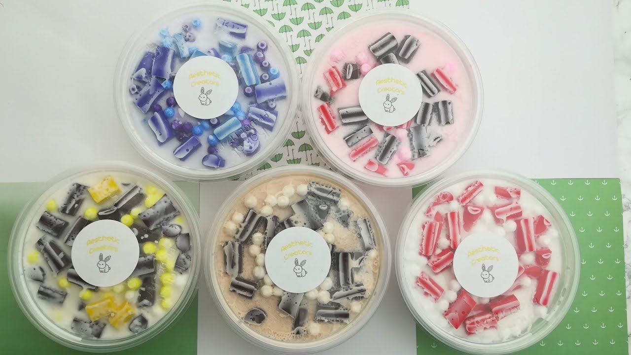 Foam Chunk Slime Compilation - Aesthetic Creators