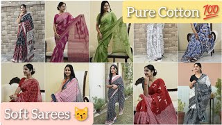 Pure Mulmul Cotton Soft Sarees Under 550🥳| All Sarees With Same Blouse| 8829052083 #softsaree screenshot 4