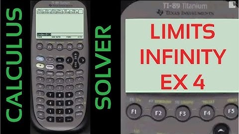 Limits Infinity Solved TI-89 | Every Step Calculus