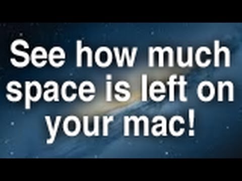 Check Your Mac’s Remaining Hard Drive Space! (HD)