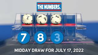 RI Lottery Midday 07/17/2022