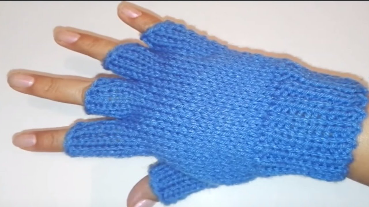 inquilino gato internacional COMENZANDO A TEJER UN GUANTE SIN DEDOS / DIY: HOW TO KNIT FINGERLESS GLOVES  STEP BY STEP - YouTube