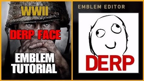 Call of Duty WW2 Funny Derp Face Meme Emblem Tutorial