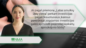 Pareiškėjų investicijų įsigijimas pagal fiksuotuosius įkainius