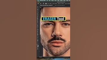 Make real moustache in realistic way in Photoshop #shorts