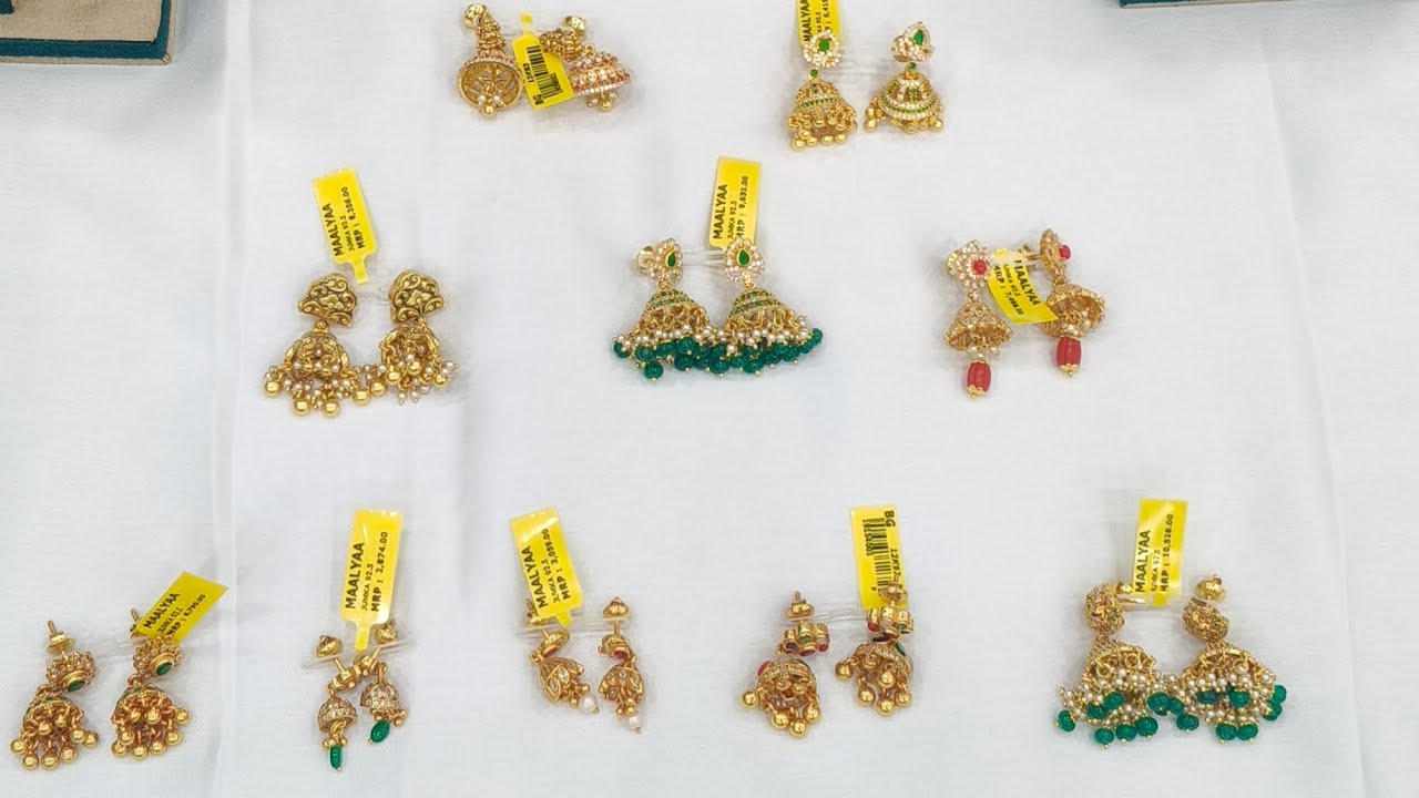 #maalyaa#jumkas#goldplatedjewellery#lowprice #vijayawada 
