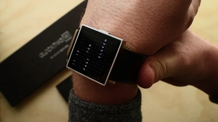 Qlocktwo W "Time in Words" Watch Unboxing