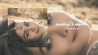 Video thumbnail of "kudmayi x zaalima - sped up | reverb"