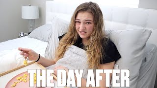 WISDOM TEETH REMOVAL RECOVERY | THE DAY AFTER SURGERY