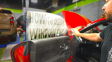 How to CLEAN window tint!