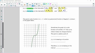 Polynomial Functions - Increasing and Decreasing Intervals