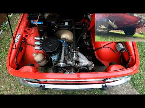 Wartburg 353 2 stroke 3 cylinder engine sound idle + revs