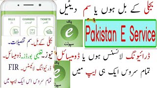 Pakistan Online E-Service App | How To Use Pakistan E-Service App | E-Service Portal Pakistan App screenshot 3