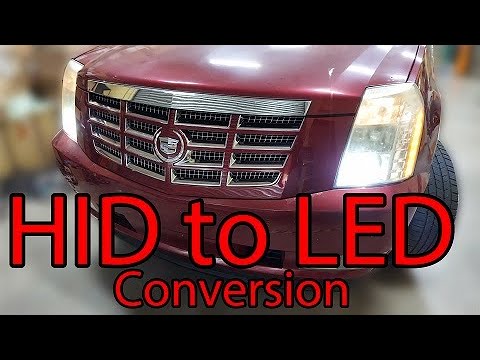 2007-2014 Cadillac Escalade Yukon Silverado HID to LED Conversion